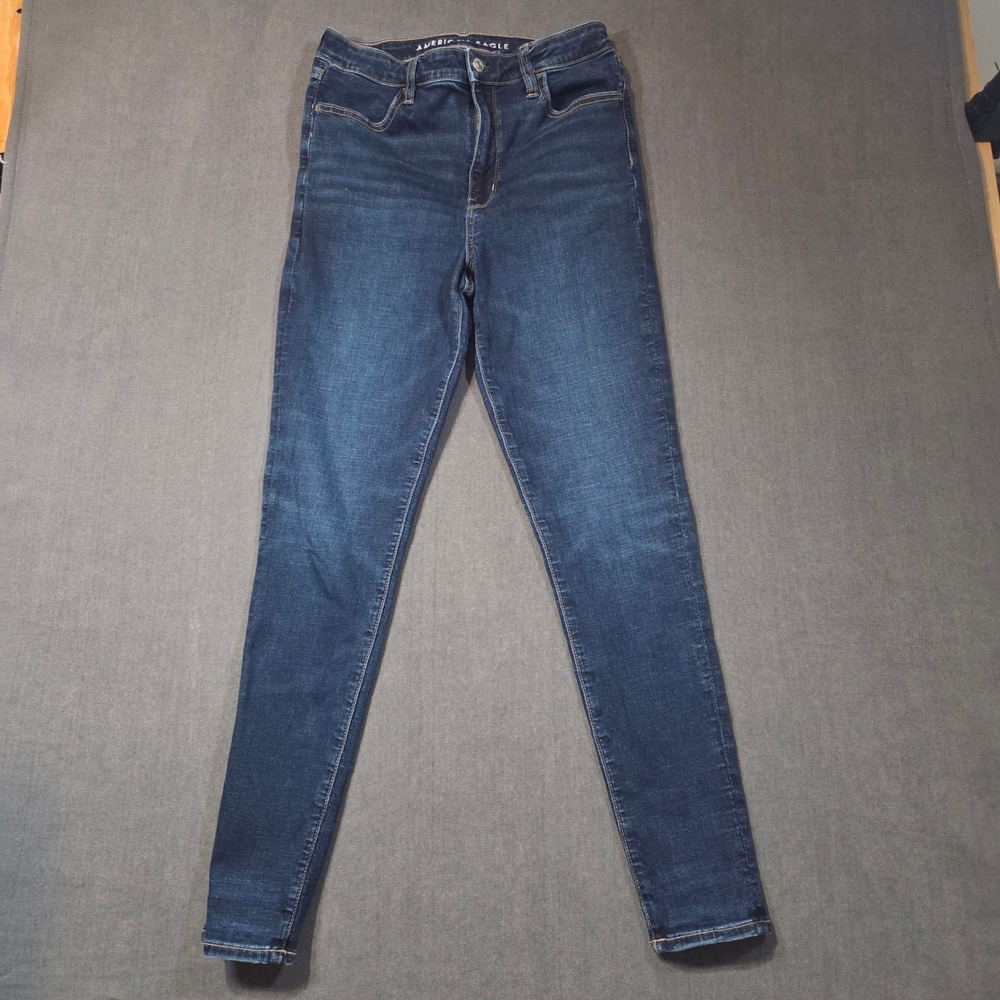 American Eagle Super High-Rise Jegging Womens 8 Tall Blue Next Level Stretch